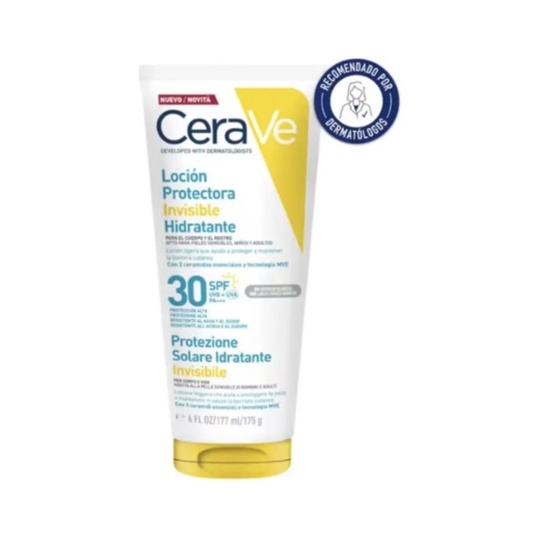 CERAVE LOCION PROTECTORA INVISIBLE 30SPF 177ML