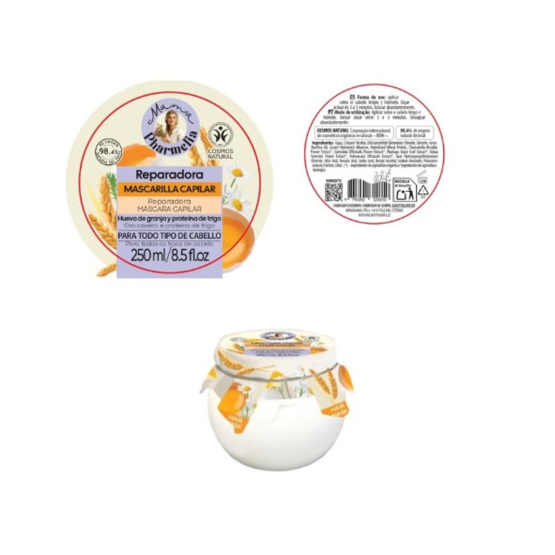 MAMA PHARMELIA MACARILLA CAPILAR REPARADORA 250ML