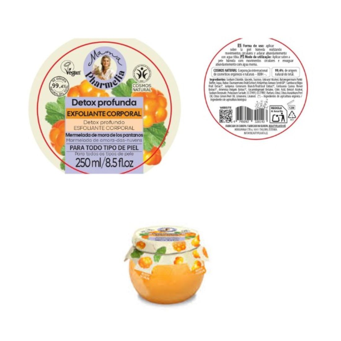 MAMA PHARMELIA DETOX PROFUNDA MERMELADA DE MORA 250ML