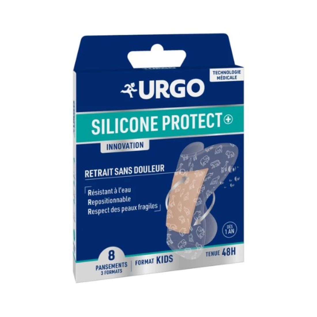 URGO SILICONA FORMAT KIDS 8 PANSEMENTS