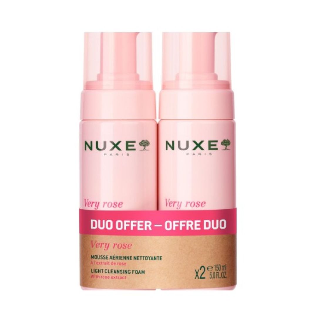 NUXE VERY ROSE MOUSSE DUO