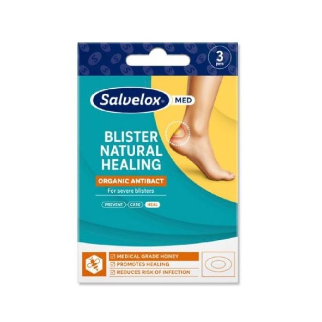 SALVELOX BLISTER NATURAL HEALING APOSITO PARA AMPOLLAS 3 PCS