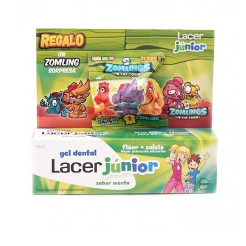 Lacer Junior Gel Dental Sabor Menta 75ml +Regalo