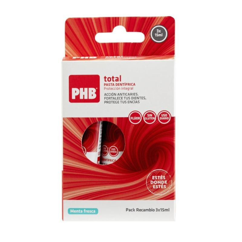 Phb pack pastas de dientes anticaries 3uds