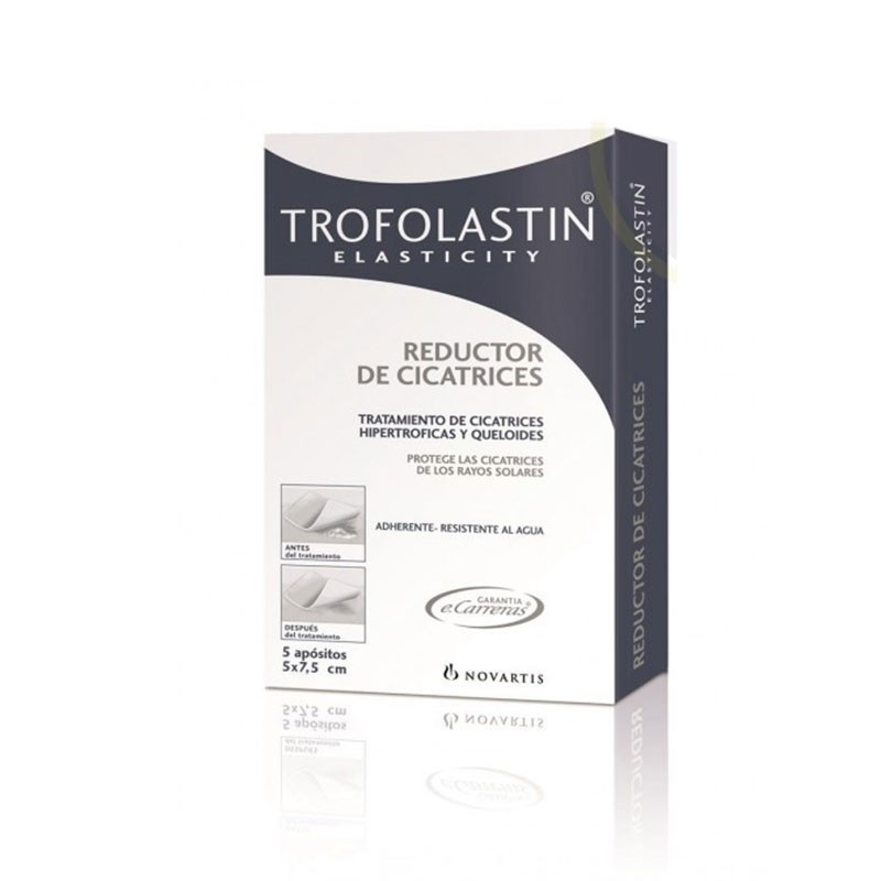 Trofolastin Reductor de Cicatrices hipertróficas y queloides 5 apoósitos</
