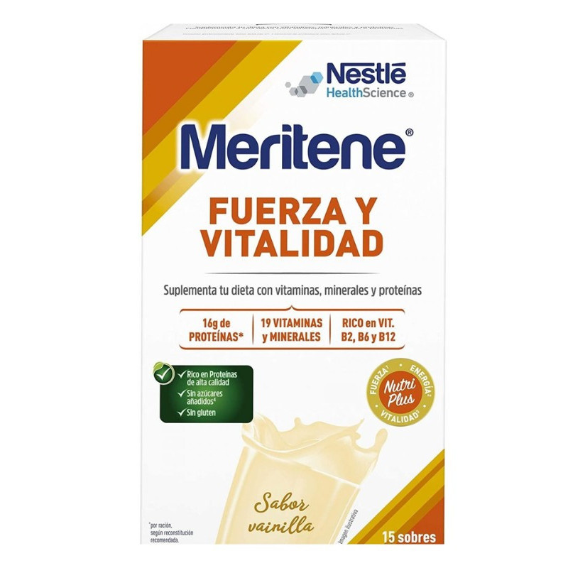 MERITENE FUERZA Y VITALIDAD 15 SOBRES VAINILLA