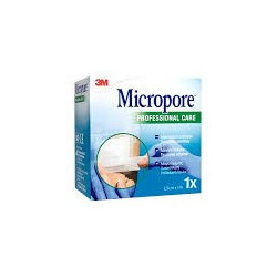 3M MICROPORE ESPARADRAPO HIPOALERG PAPEL 5 MX2,5 CM BLANCO