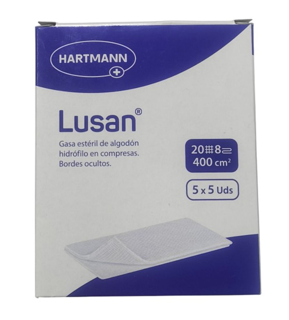 Lusan Gasa Estéril de Algodón 5x5 unidades