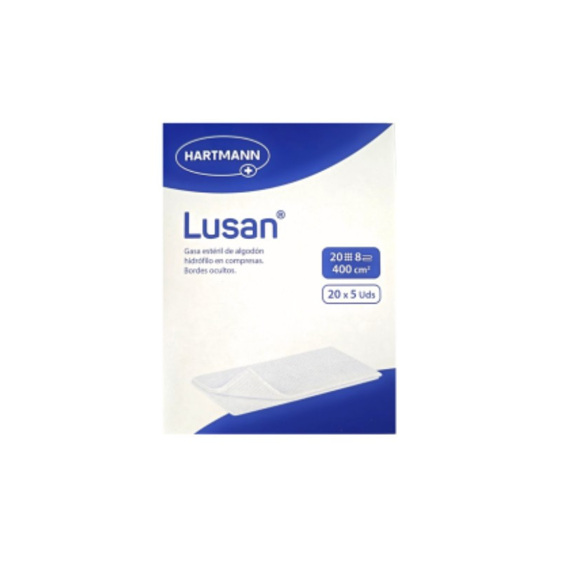 Lusan Gasa Estéril de Algodón 20x5 unidades