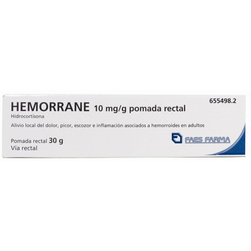Hemorrane 10mg Pomada Rectal Hemorroides 30gr