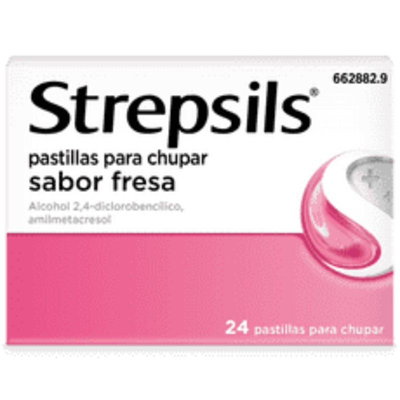 Strepsils Pastillas para Chupar Sabor Fresa 24ud