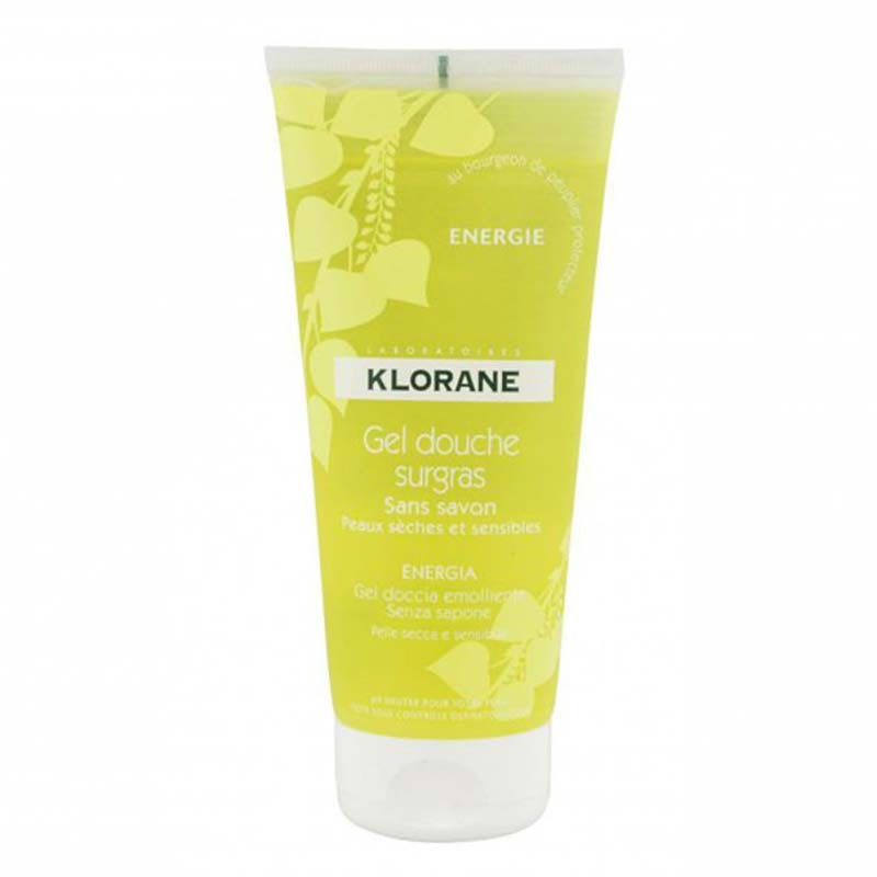 Klorane Gel de Ducha Energía Piel Seca y Sensible 200ml