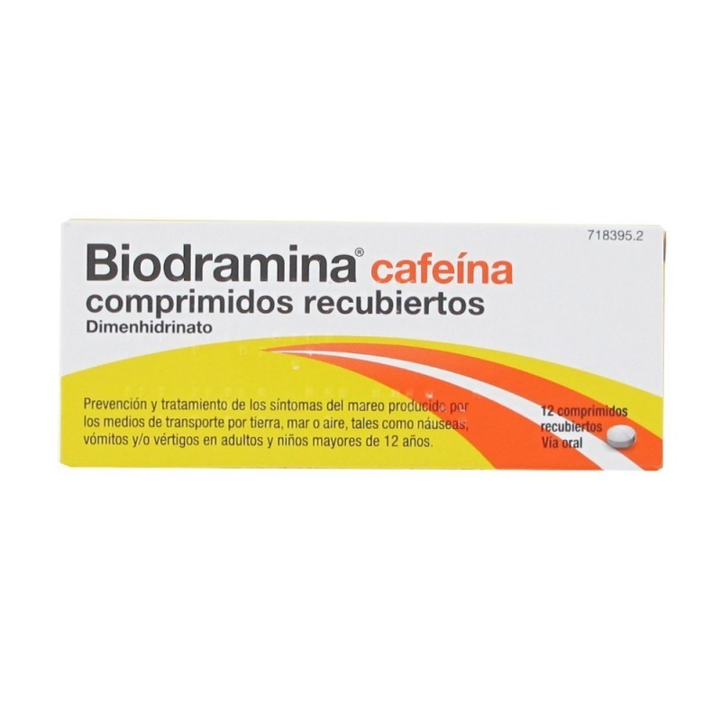 Biodramina Cafeína 12 comprimidos