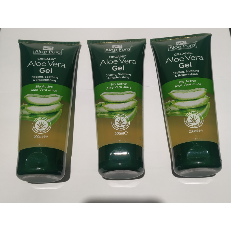 Optima Organic Aloe Vera Gel 200ml x3 unidades