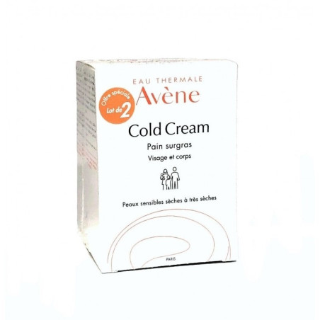 Avène Cold Cream Jabón Limpiador Pieles Sensibles x2 unidades