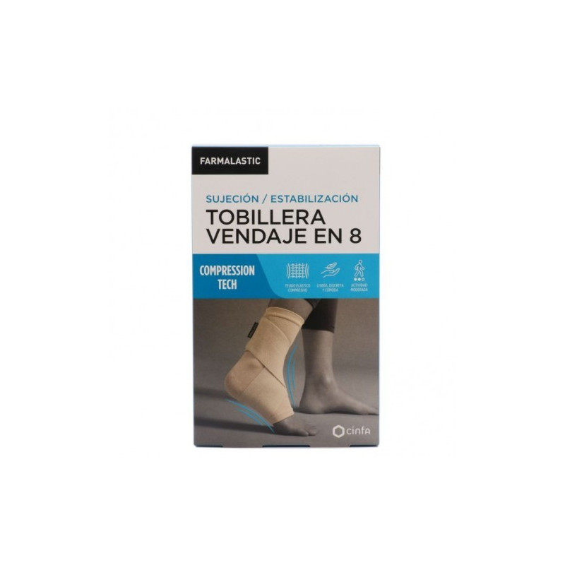 Farmalastic Compression Tobillera Vendaje En 8 Talla G