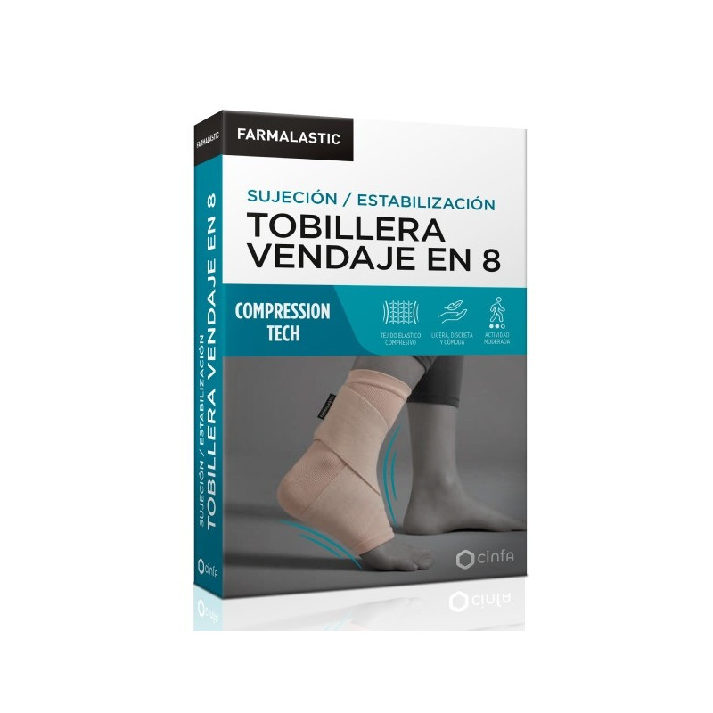 FARMALASTIC Tobillera vendaje en 8 T/EG