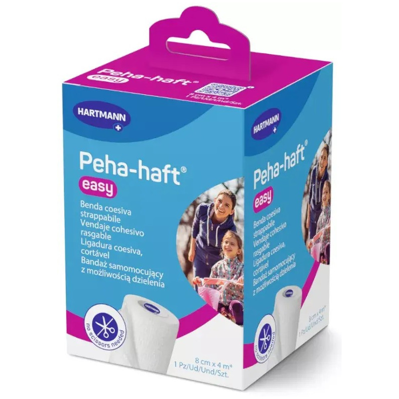 Hartmann Peha-Haft Easy Venda Cohesiva Elástica Sin Tijeras 8cmx4m