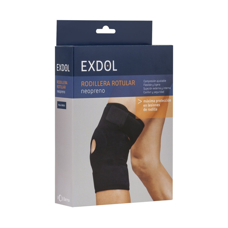 RODILLERA ROTULAR DE NEOPRENO EXDOL T/UNICA