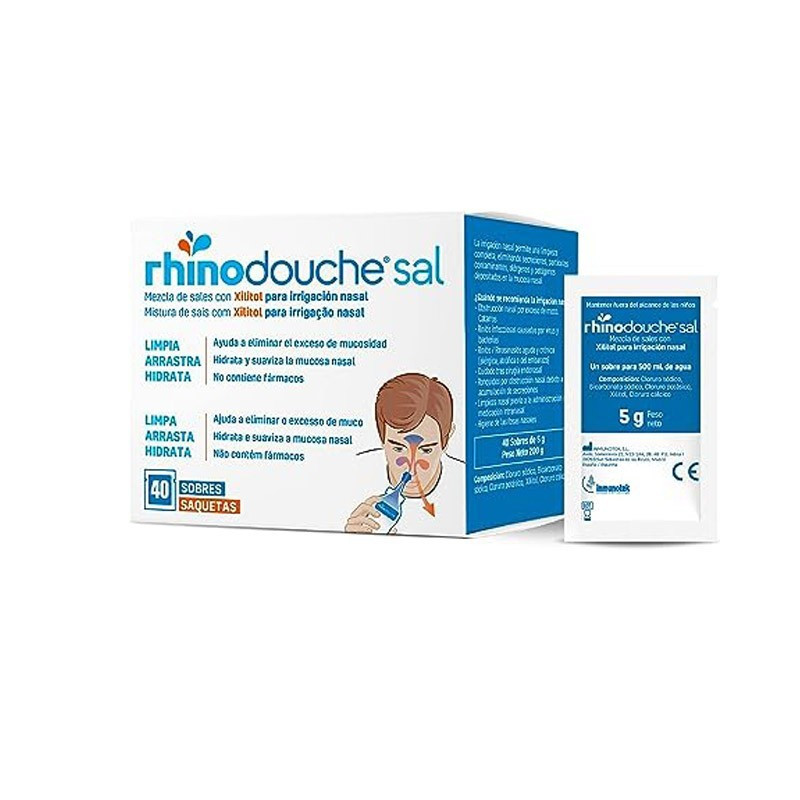 Rhinodouche Sal Limpieza Nasal 40 sobres