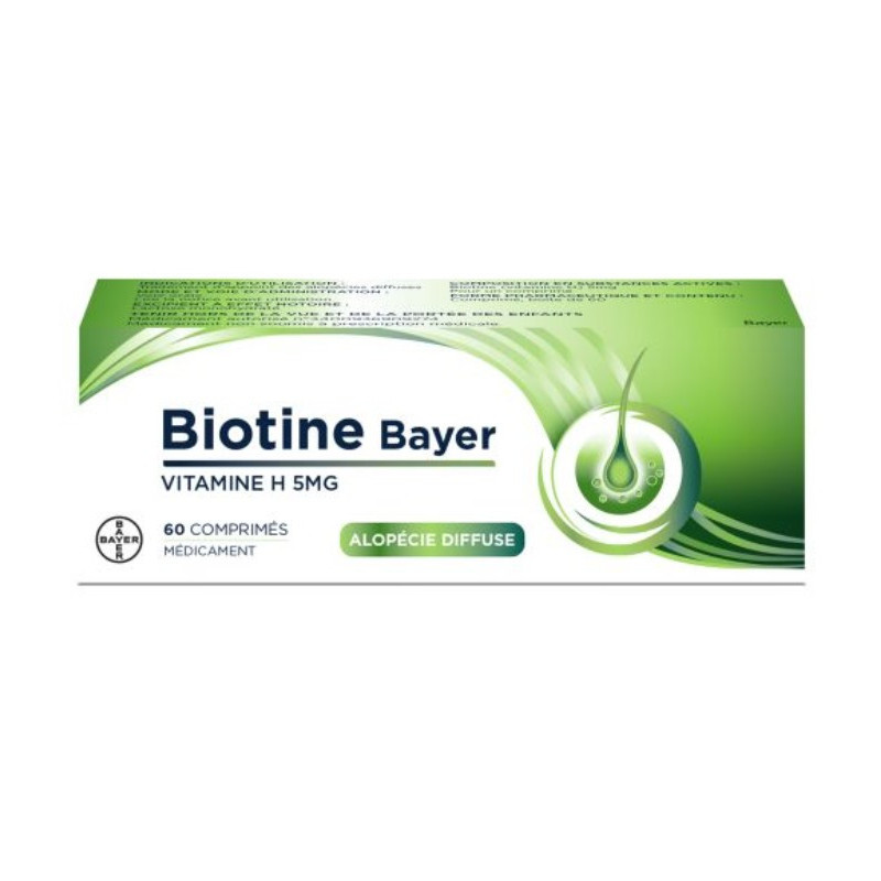 BAYER BIOTINE 5MG 60 COMPRIMIDOS