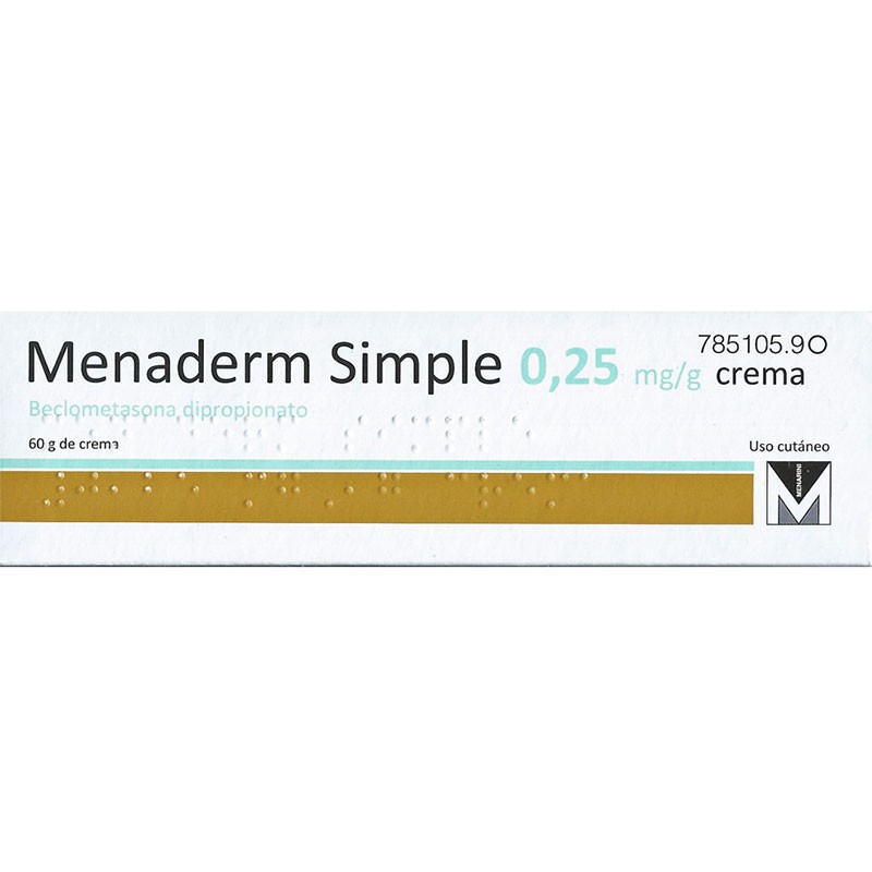 Menaderm Simple 0.25mg/g Crema 60ml