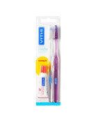 Vitis Cepillo Dental Medio Pack 2 unidades + Dentífrico 15ml