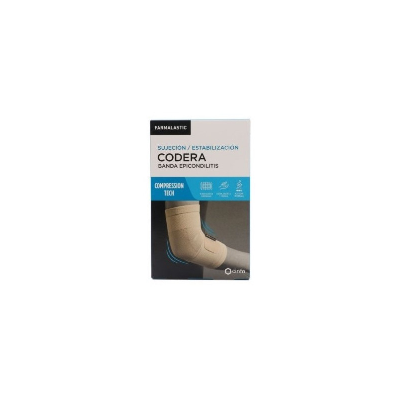 CODERA EPICONDILITIS FARMALASTIC INNOVA CONTORNO T- GDE BEIGE