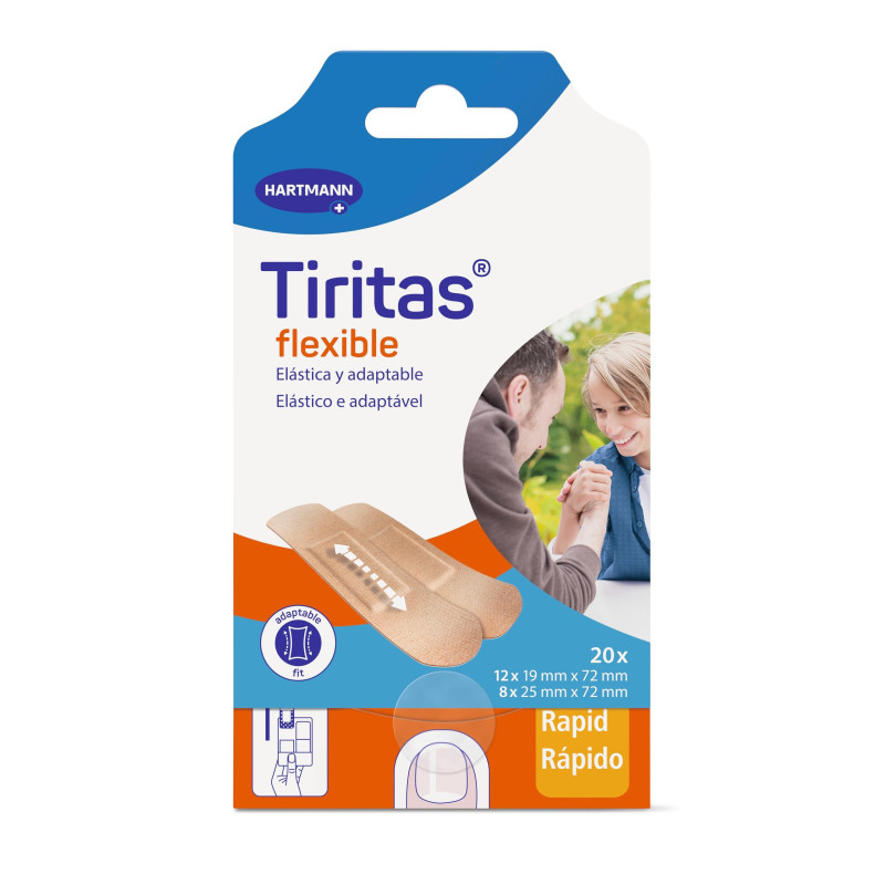 Hartmann tiritas flexible rapid 20apositos