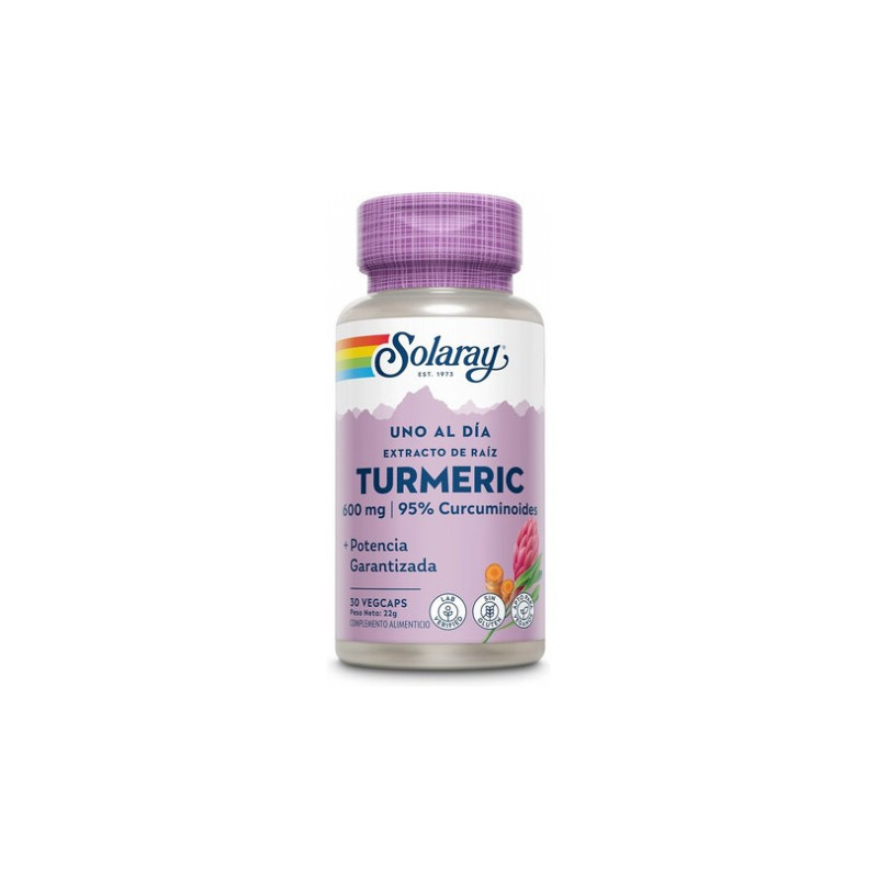 SOLARAY TURMERIC 600 MG 30 VEGCAPS