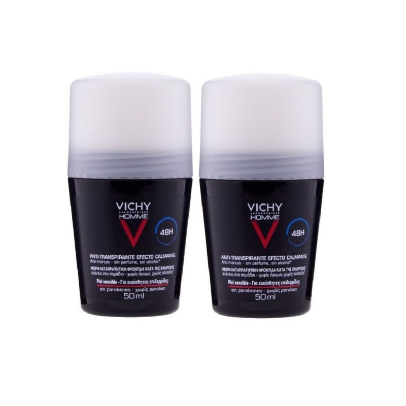Vichy Homme Desodorante Roll-On Pieles Sensibles 48h 50 ml
