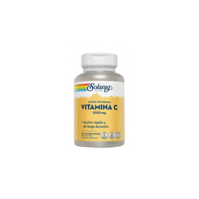 SOLARAY VITAMINA C 1000MG 100 COMPRIMIDOS ACCIÓN RETARDADA
