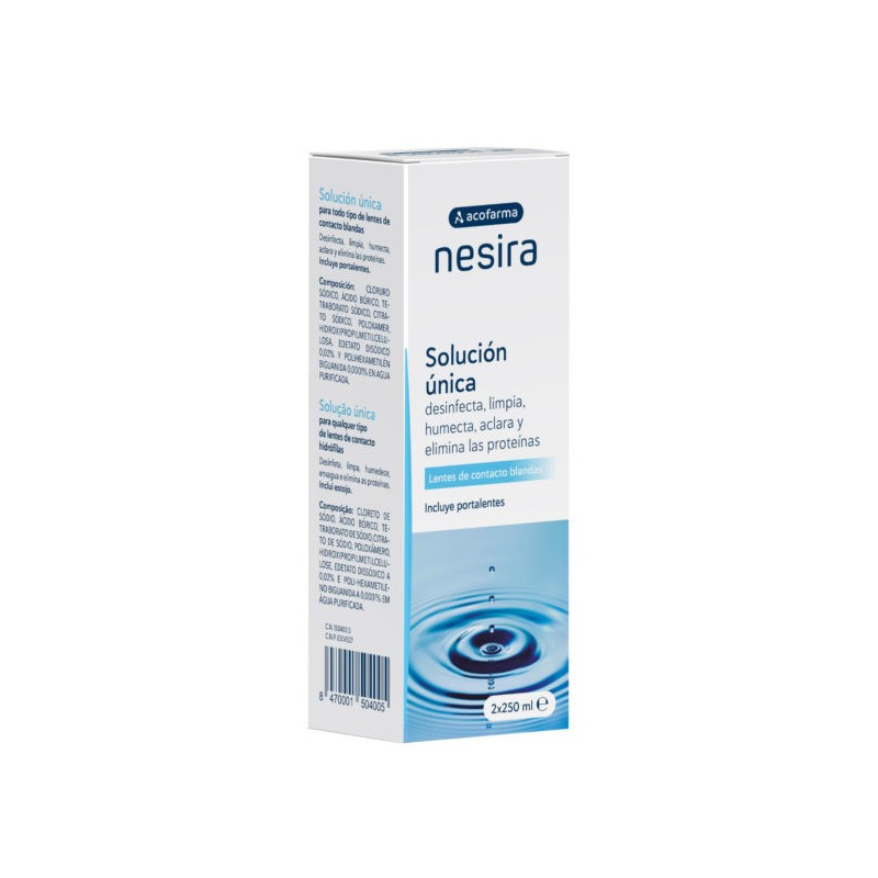 Acofarma nesira solución unica 2X250ml