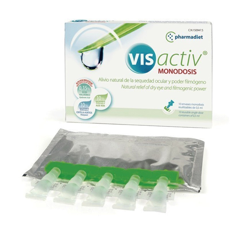 Visactiv Colirio Sequedad Ocular 10 viales