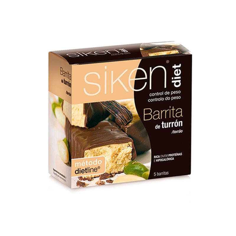 Siken Diet Barrita de Turrón 5 barritas