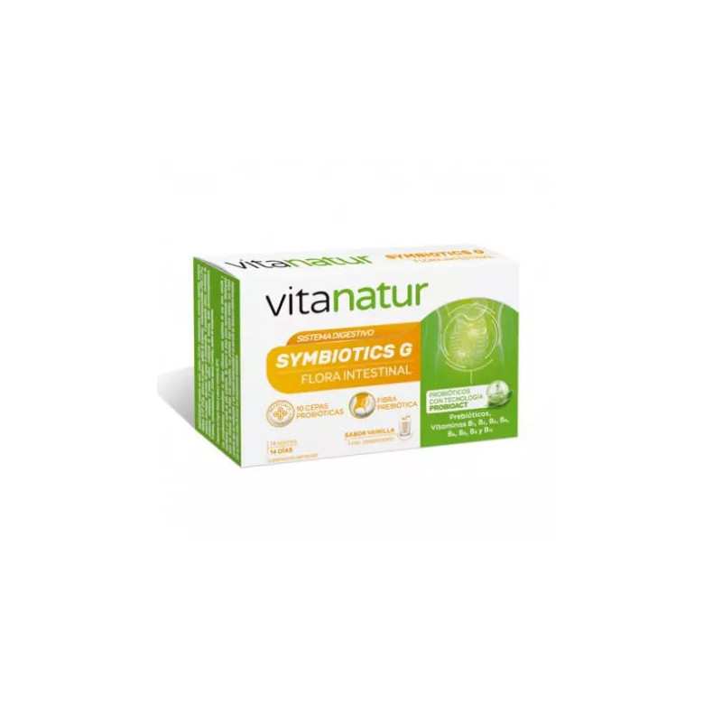 Vitanatur Symbiotics G Flora Intestinal Sabor Vainilla 14 sobres