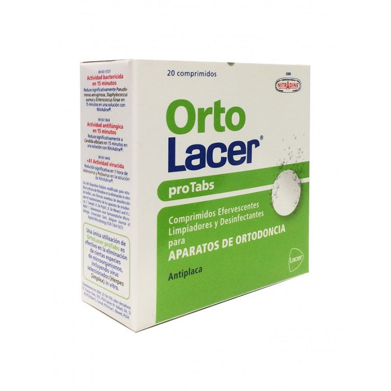 OrtoLacer ProTabs Aparatos de Ortodoncia 20 comprimidos