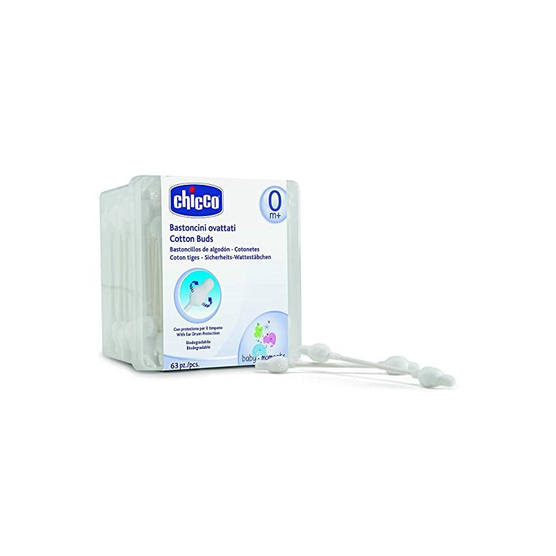 chicco bastoncillos seguredad para oidos 64ud