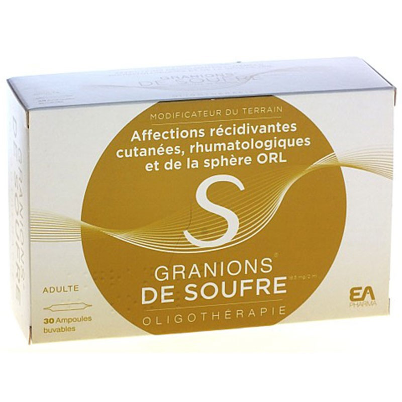 Granions Oligoelementos Azufre 30 ampollas