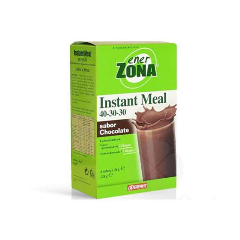 Ener Zona Instant Meal 40-30-30 Chocolate 4 sobres