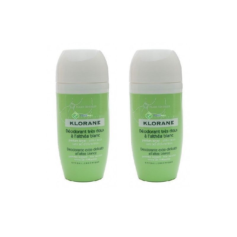 Klorane Desodorante Roll-on 40ml x2 unidades
