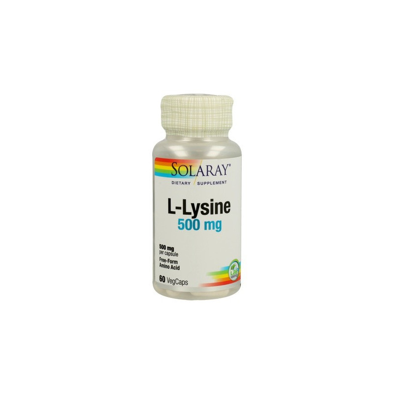 SOLARAY L-LYSINE 500 MG 60 CÁPSULAS