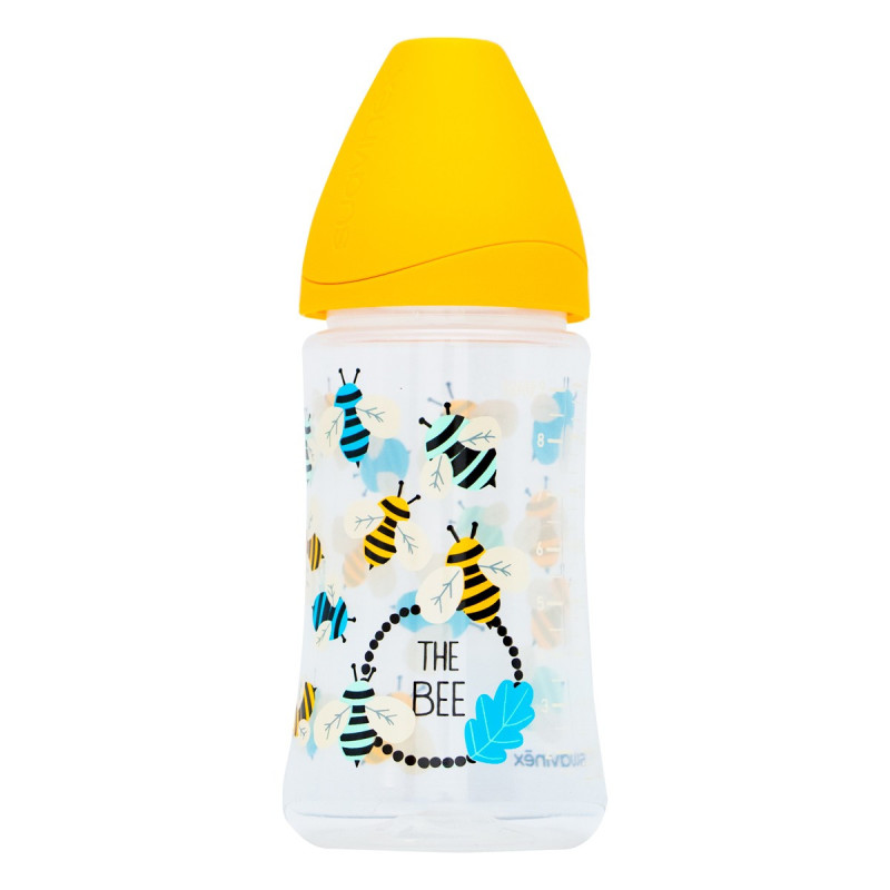 Suavinex biberon con tetina redonda 3posiciones latex 0+