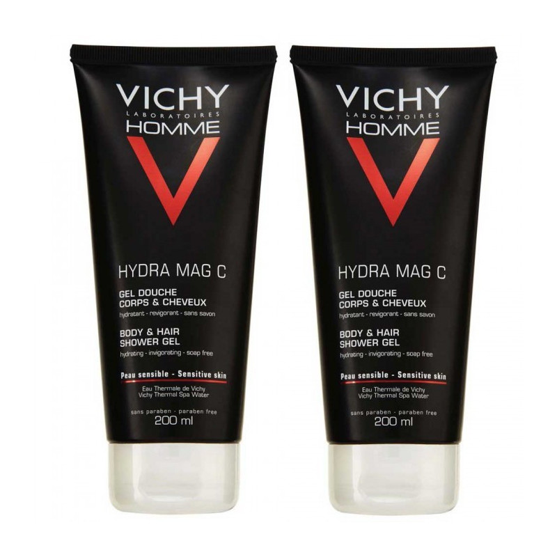 Vichy Homme Hydra Mag Gel de Ducha 200ml x2 unidades