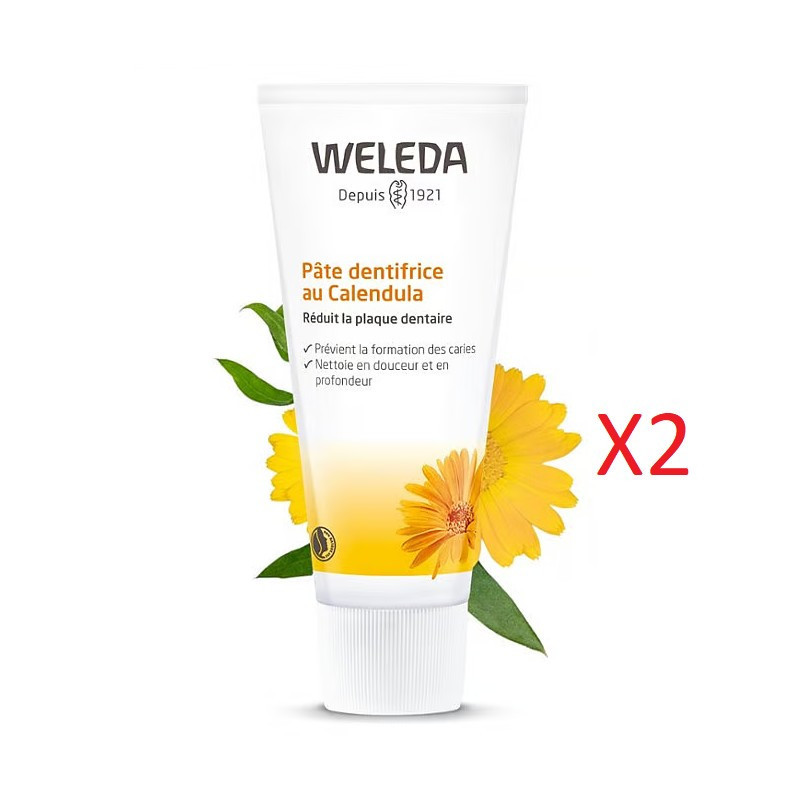 weleda Pasta de dientes calendula 75ml x2