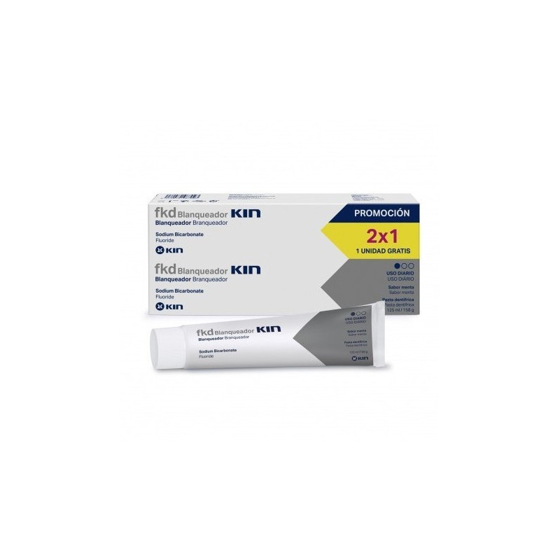 Kin FKD Dentífrico Blanqueador 125ml x2 unidades