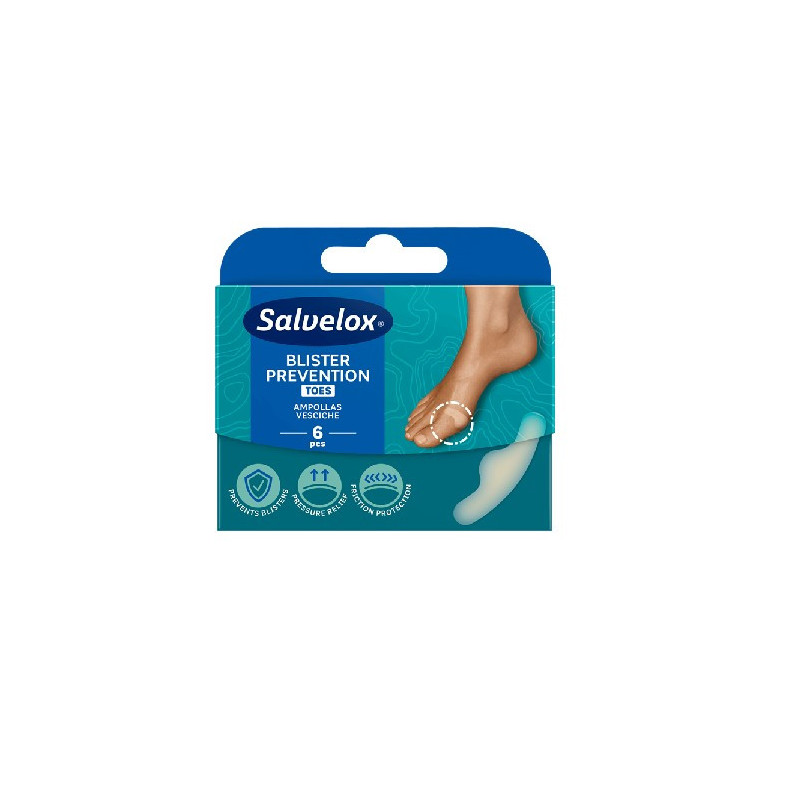 Salvelox Apósitos para ampollas Prevención de ampollas en los dedos de los pies