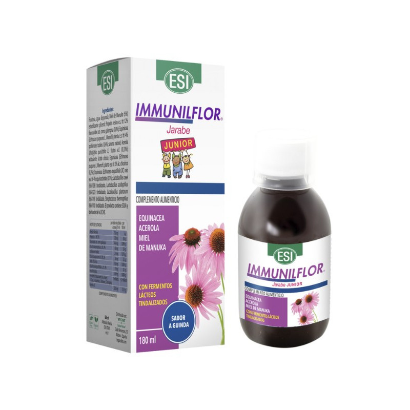 ESI IMMUNILFLOR JARABE JUNIOR 180ML SABOR GUINDA