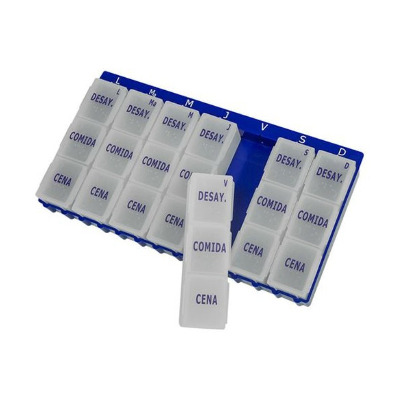 LA PASTILLA PASTILLERO SEMANAL 3 TOMAS AZUL