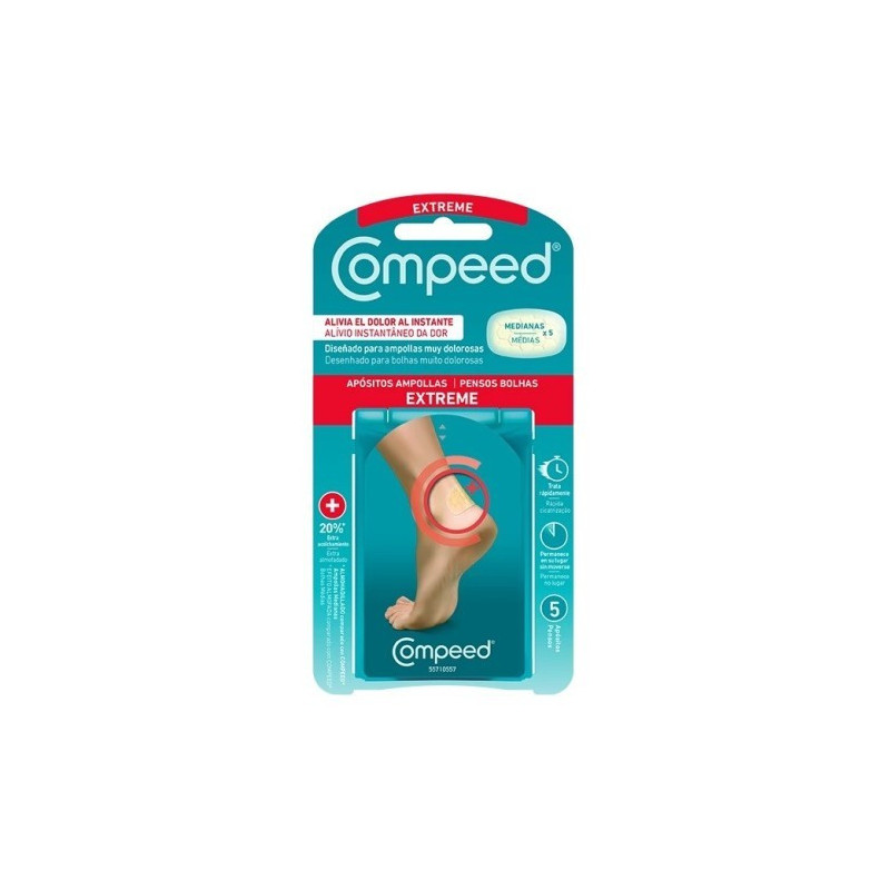 Compeed extreme Ampollas Talones 5 apósitos
